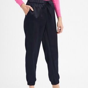 Banana Republic navy satin drawstring  joggers